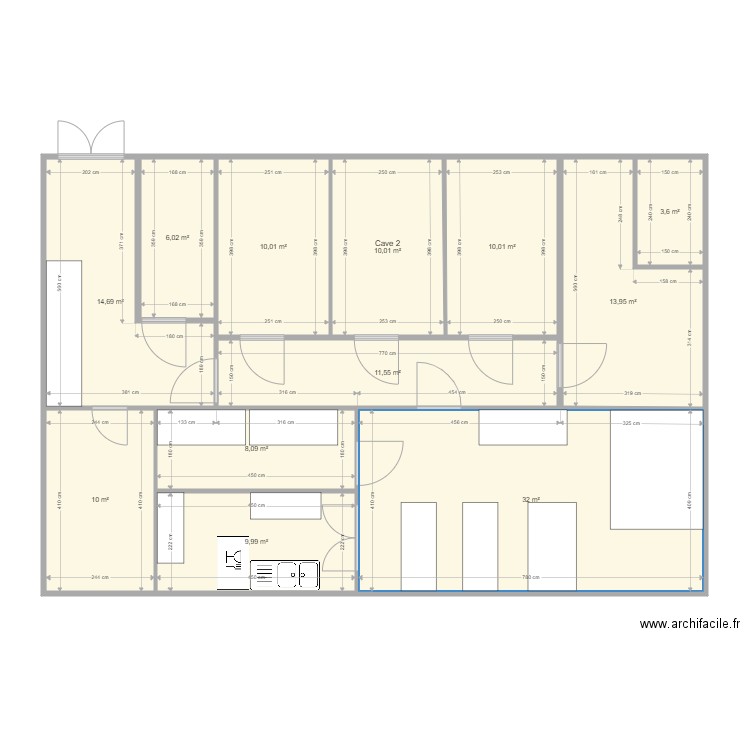 fromfrom. Plan de 12 pièces et 140 m2