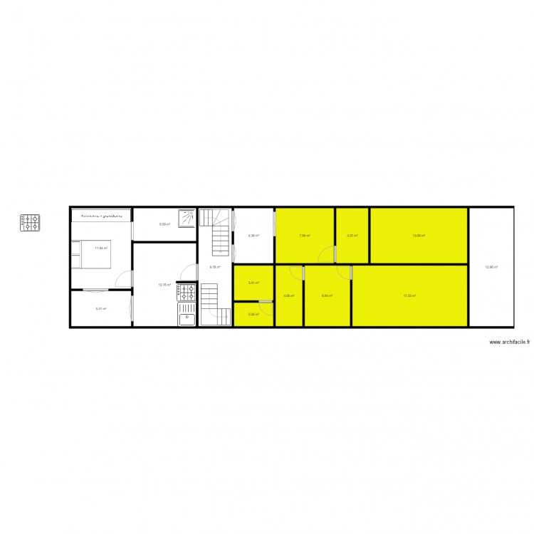 maison cali. Plan de 0 pièce et 0 m2