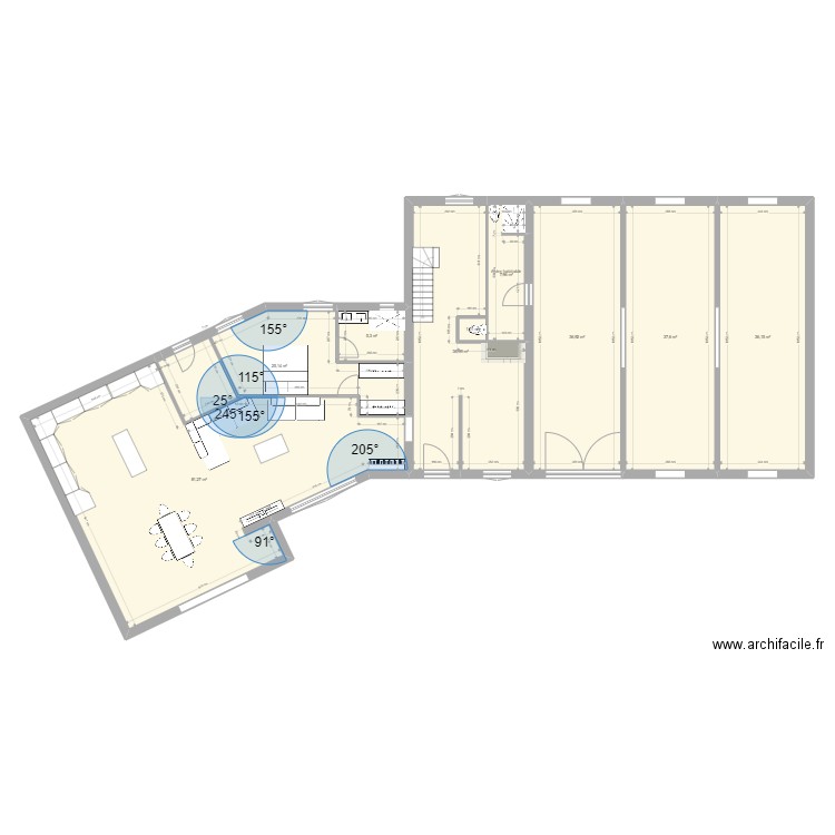 vougydef3. Plan de 14 pièces et 393 m2