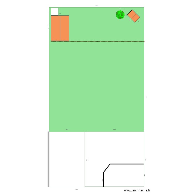 Jardin. Plan de 0 pièce et 0 m2