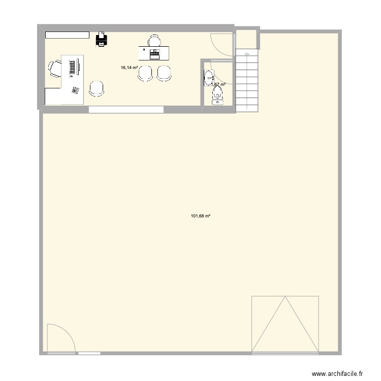 PLAN BUREAU/ATELIER. Plan de 0 pièce et 0 m2