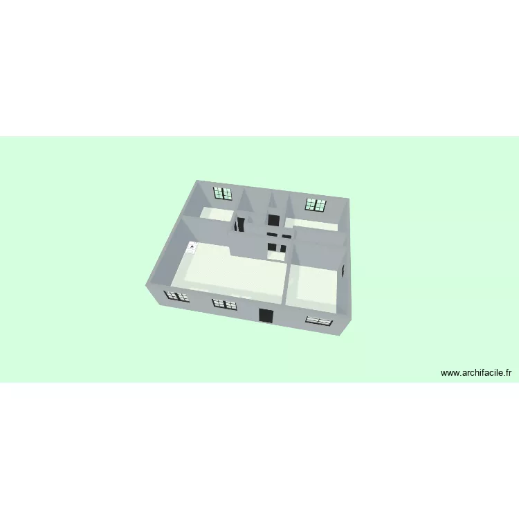 SCI Sabin niveau 1.2. Plan de 8  et 85 m²