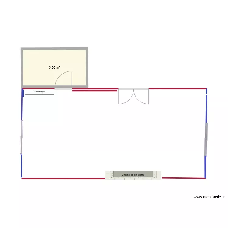 croix de guerre Liv. Plan de 1 Pièce et 5 m²