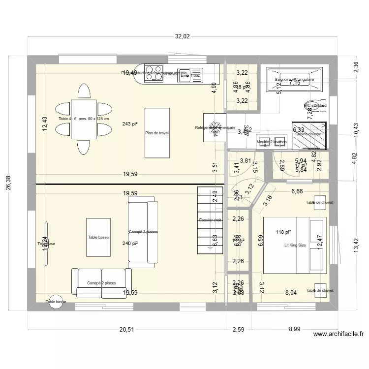 maison 2. Plan de 