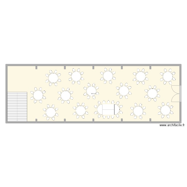 plan de table mariage. Plan de 1 pièce et 223 m2