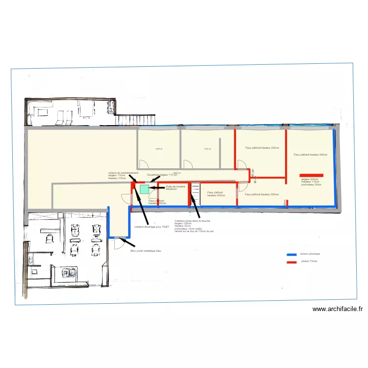 plan KAMEL cloisonnement. Plan de 