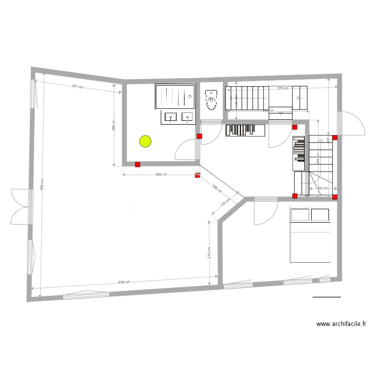 SuchelR1 V7. Plan de 6 pièces et 70 m2