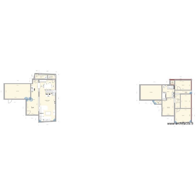 Maison après travaux déco. Plan de 0 pièce et 0 m2