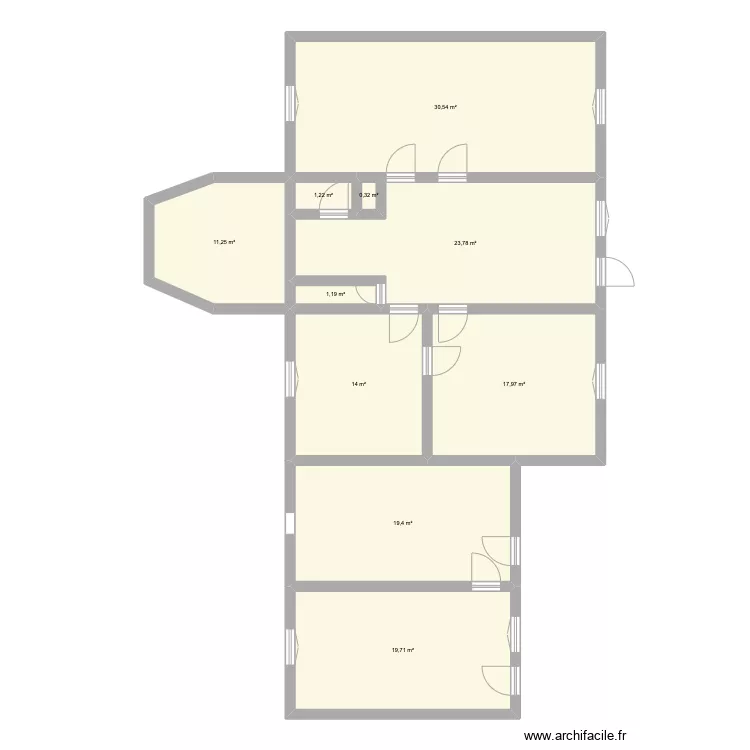 Leury maison. Plan de 