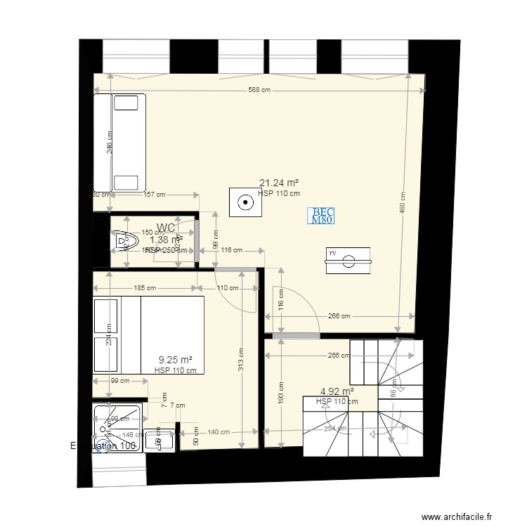 GUEPIN V1. Plan de 0 pièce et 0 m2