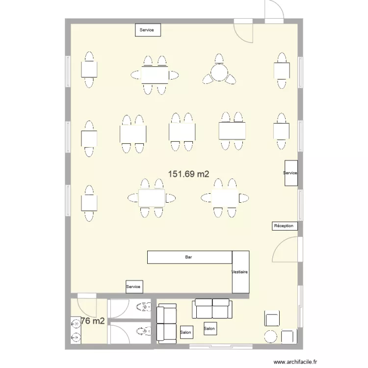 Salle Chamaval2. Plan de Salle Chamaval2. Plan de