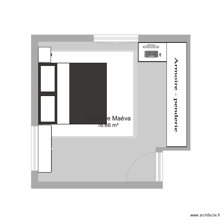 Chambre maeva 2. Plan de 0 pièce et 0 m2