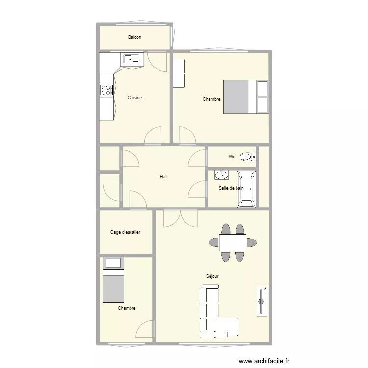 Appartement berchem. Plan de 
