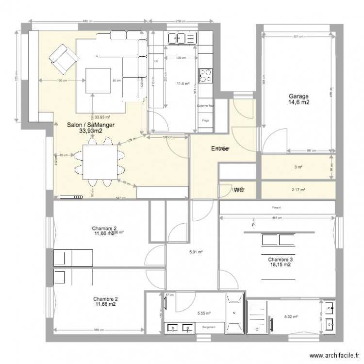 Hassan Karine PROJET OPTION 2. Plan de 0 pièce et 0 m2