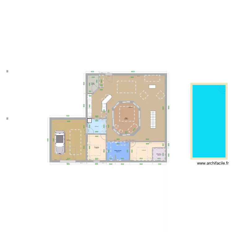 Plan architecture . Plan de 