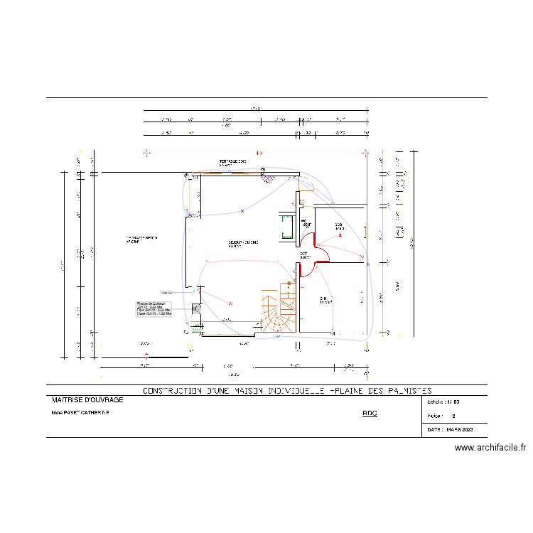 Plan Payet Catherine RDC/Boyer Guy. Plan de 0 pièce et 0 m2