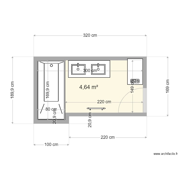 SDB. Plan de 0 pièce et 0 m2