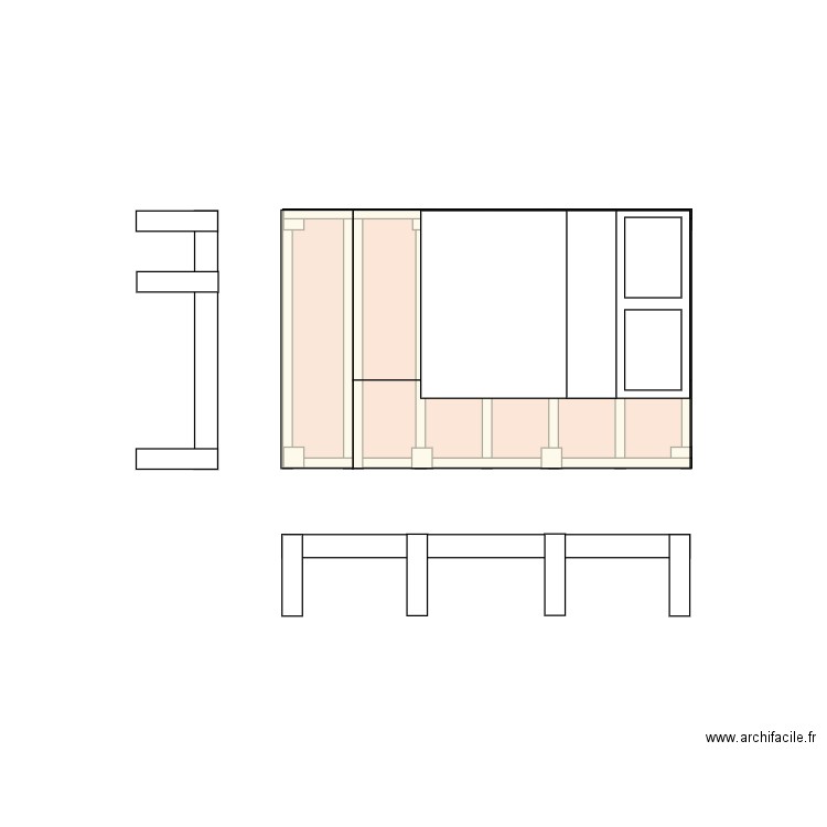 Mezzanine . Plan de 0 pièce et 0 m2