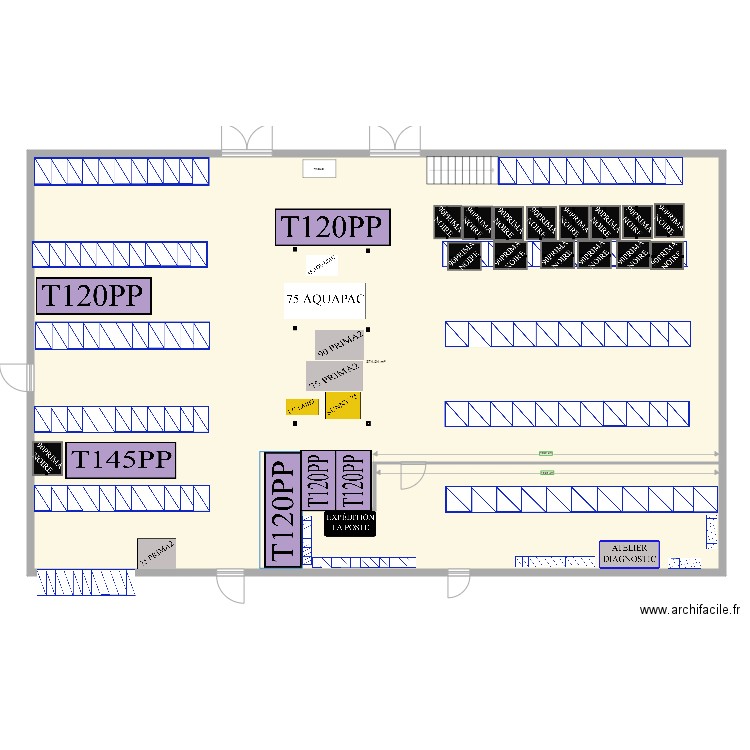 SOUS MEZZANINE 2020. Plan de 0 pièce et 0 m2