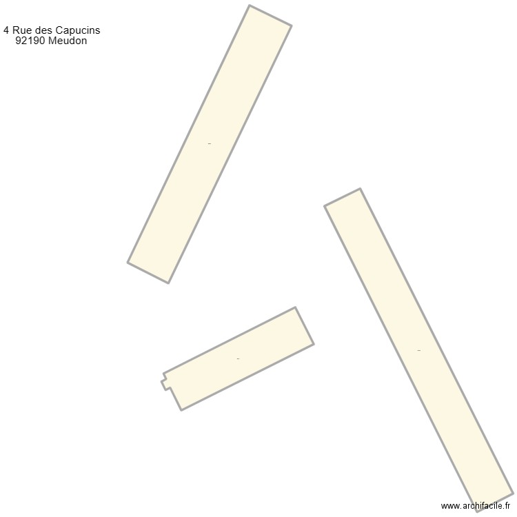 (PSE) MEUDON. Plan de 3 pièces et 2496 m2