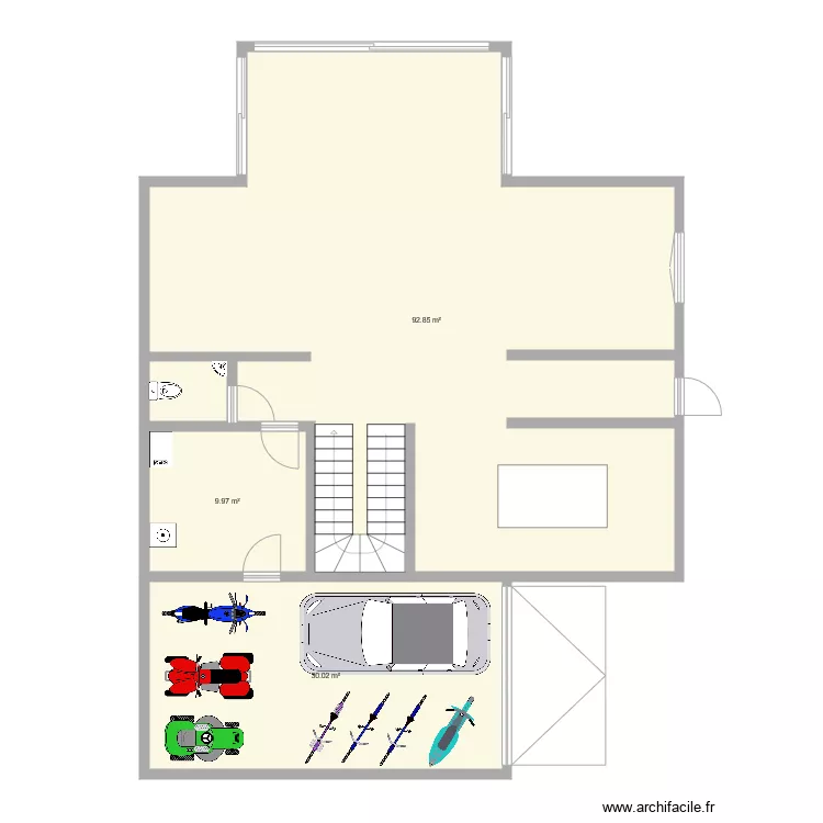 Maison Dessin. Plan de 
