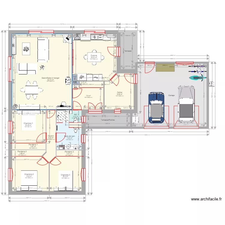 Scali GRANIEU 5. Plan de 