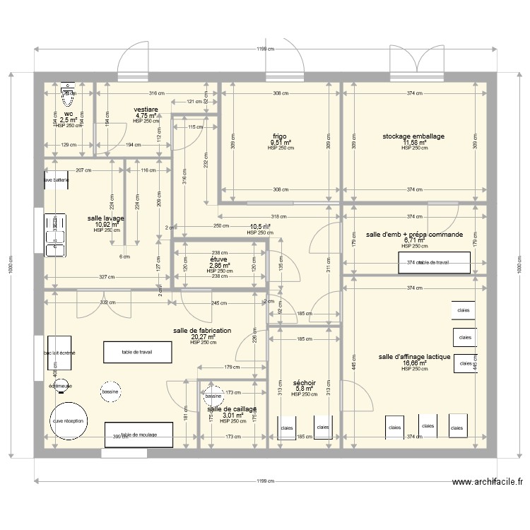 fromagerie LASNIER GOURMAUD. Plan de 0 pièce et 0 m2