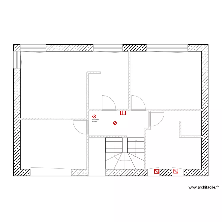 Nouveaux plan étage alarme. Plan de Nouveaux plan étage alarme. Plan de