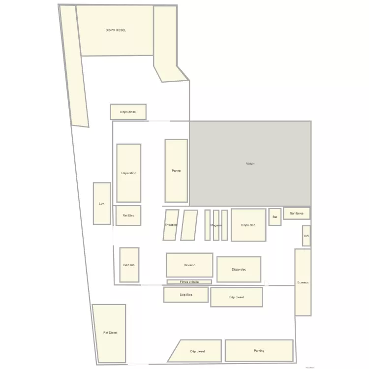 RIWAL MONTPELIER en place. Plan de 