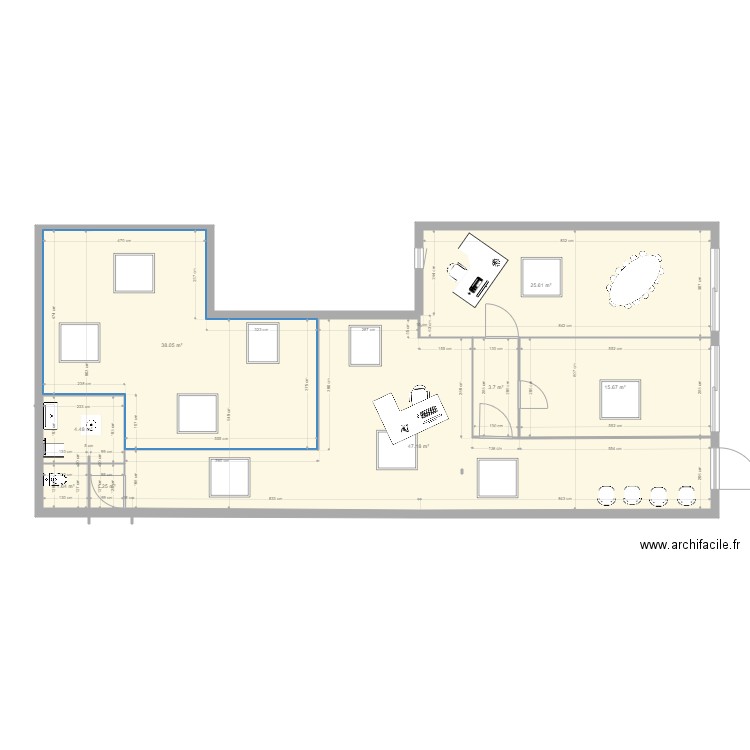 BONNAC Bureaux mars 21. Plan de 0 pièce et 0 m2