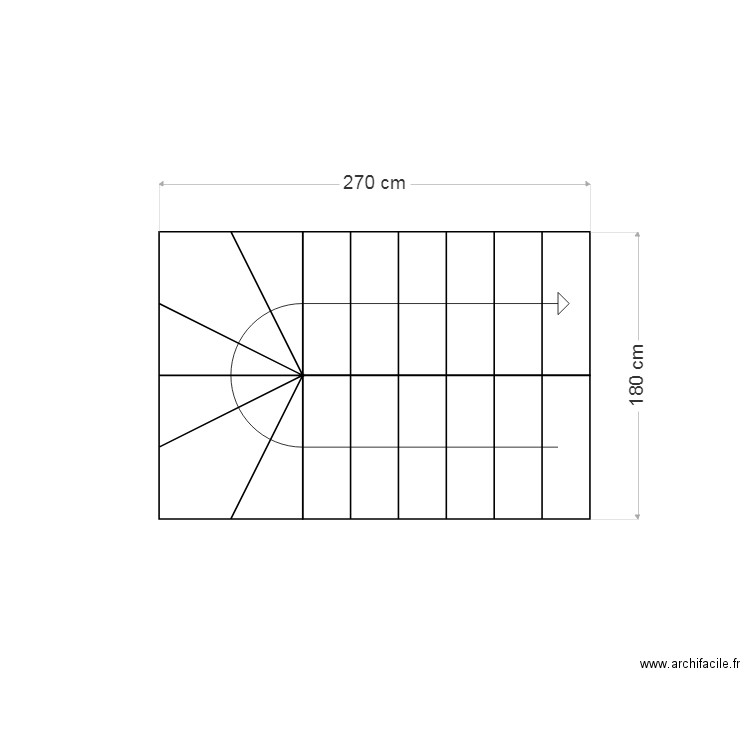 Escalier vue de haut. Plan de 0 pièce et 0 m2