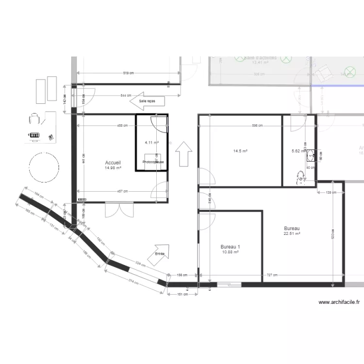  ESAT cuisine. Plan de 