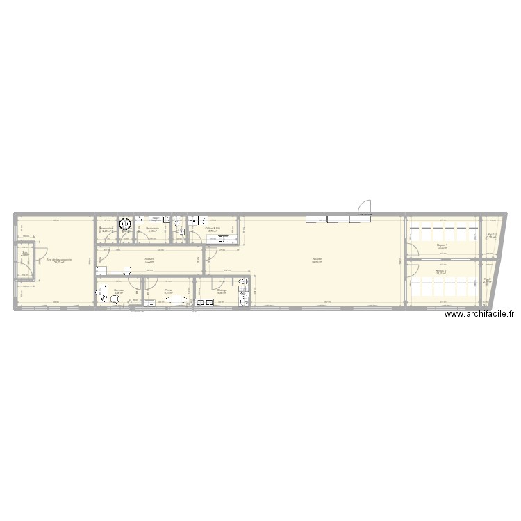 94 Ormesson PROJET VArL 170522. Plan de 16 pièces et 173 m2