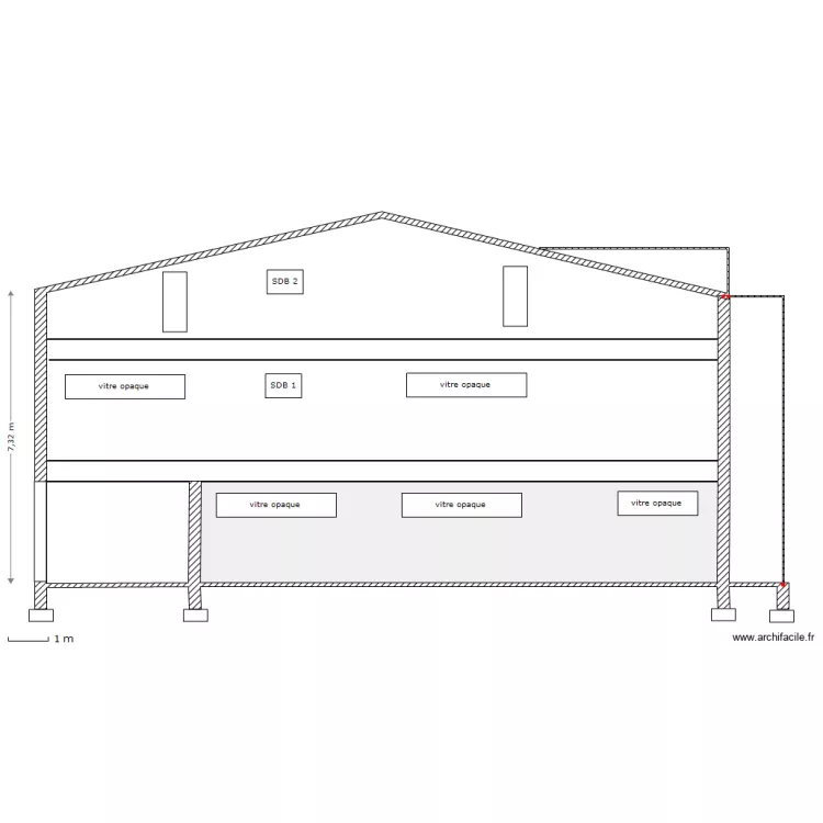 PROJET SPY - FACADE OUEST - 04-2012 - SANS COTATIONS. Plan de PROJET SPY - FACADE OUEST - 04-2012 - SANS COTATIONS. Plan de