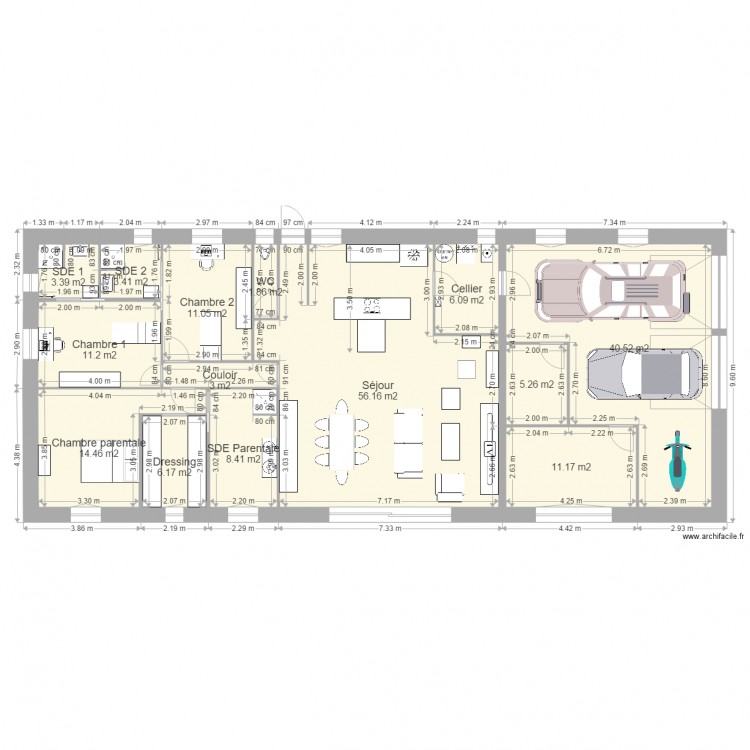 Maison Caze Mobalpa. Plan de 0 pièce et 0 m2