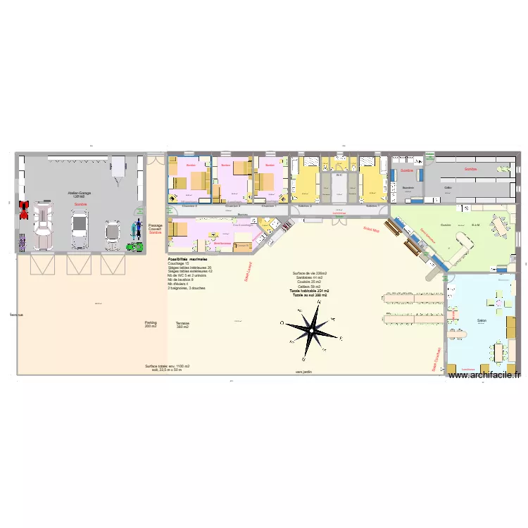 Maison  soleil 06. Plan de 