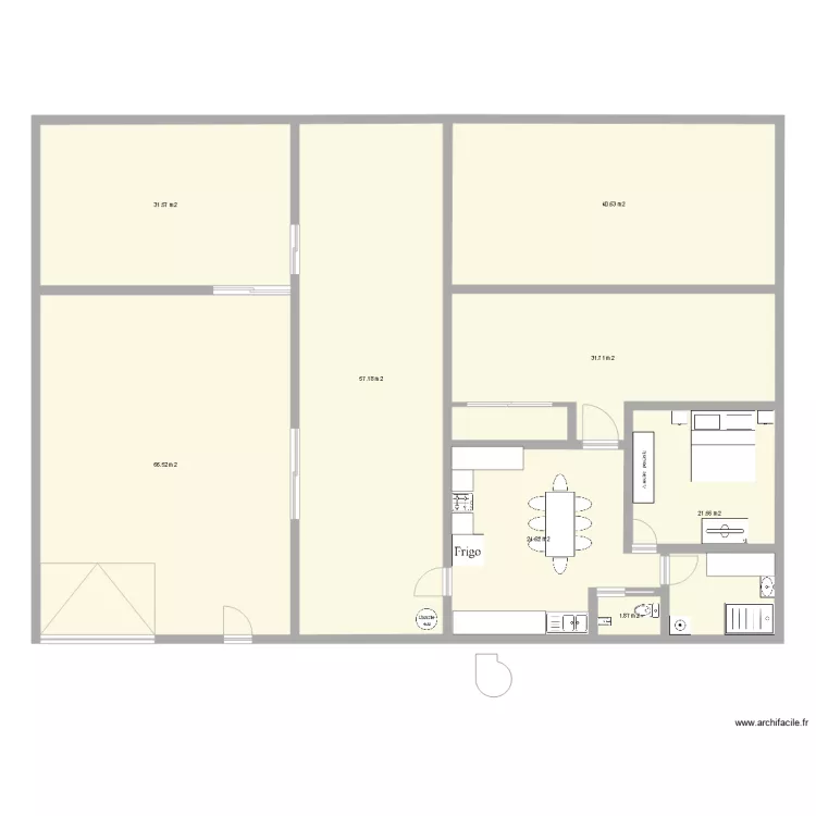 Projet Atelier 320. Plan de 