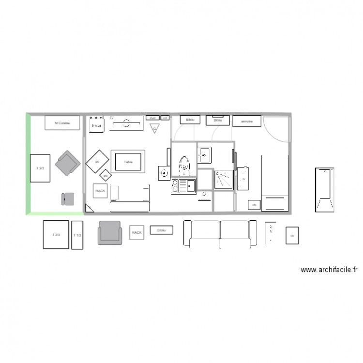 villeneuve travaux RETENU. Plan de 0 pièce et 0 m2