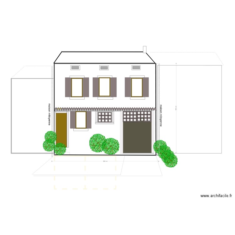 FACADE FAMECK CAMIF . Plan de 0 pièce et 0 m2