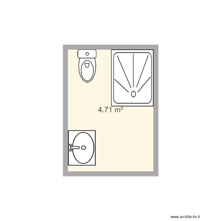 salle de bain palier. Plan de 0 pièce et 0 m2