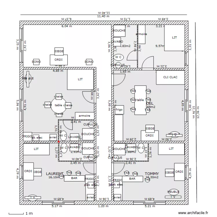 MINI STUDIO. Plan de 