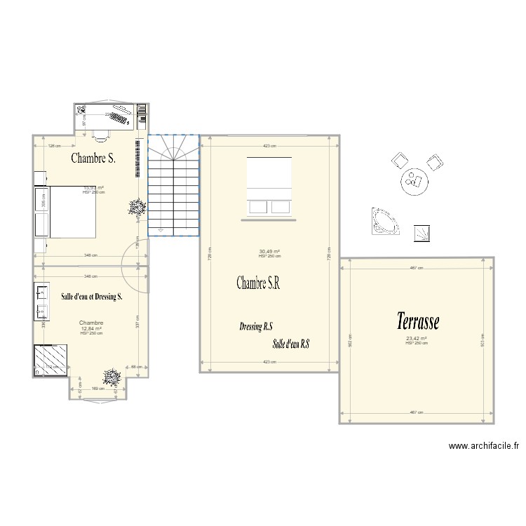 1er étage rp. Plan de 0 pièce et 0 m2