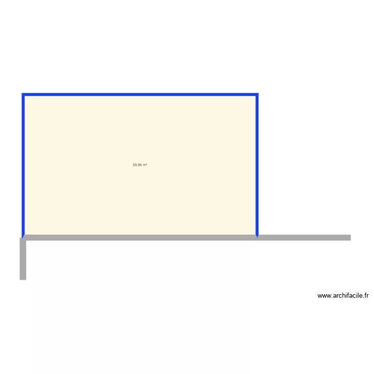 MAISON DANS DEPOT. Plan de 