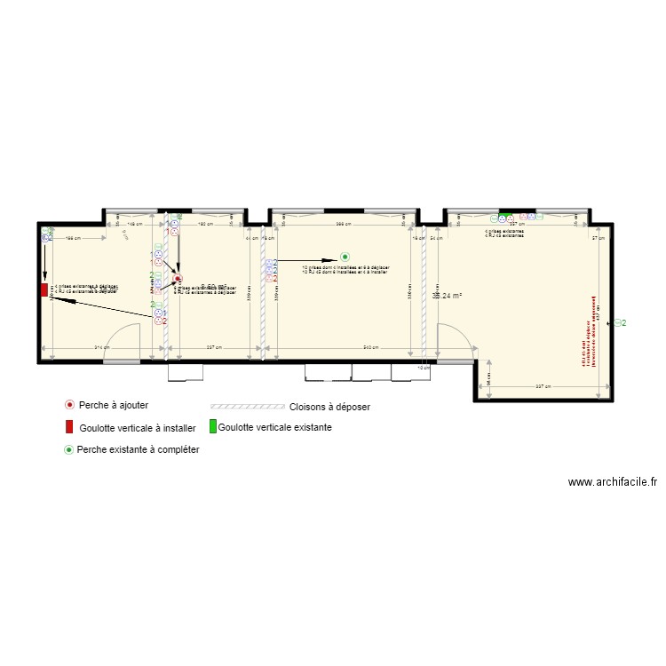 OpenSpace Mkt 3 Réseau et électricité. Plan de 0 pièce et 0 m2