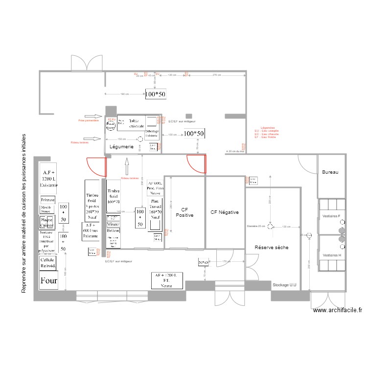 CUISINE VAL DORLAY CF Positive et Négative. Plan de 0 pièce et 0 m2