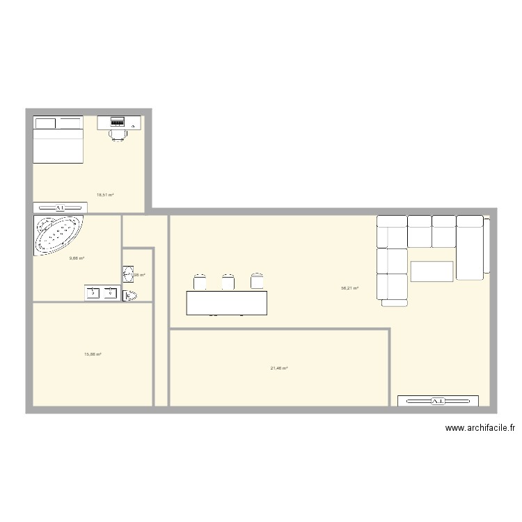 maison. Plan de 0 pièce et 0 m2