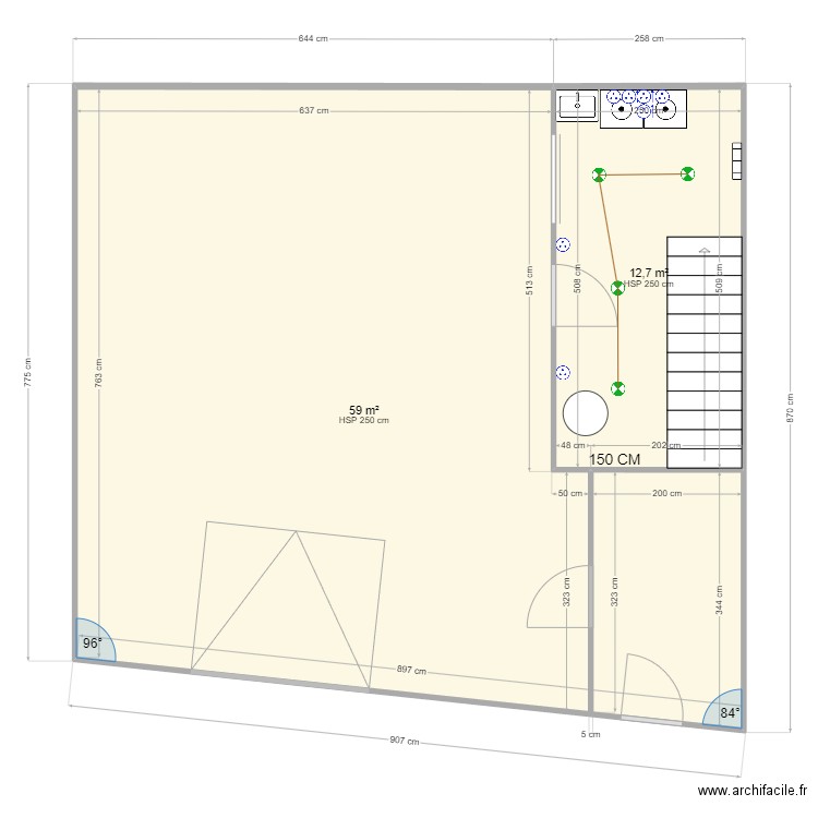 BUANDERIE . Plan de 0 pièce et 0 m2