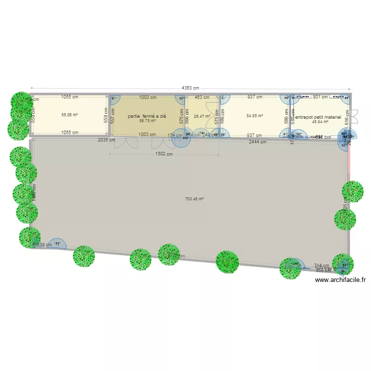 attelier municipaux   bas . Plan de 