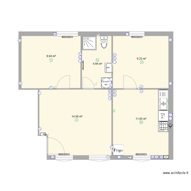 F3 1er étage élec. Plan de 0 pièce et 0 m2