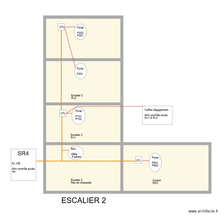 PALAIS DE JUSTICE CHAMBERY. Plan de 5 pièces et 132 m2